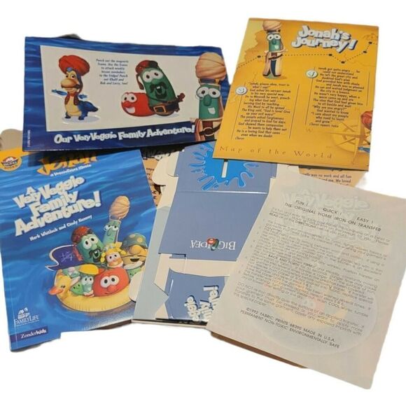 Jonah A Veggietales Movie Very Veggie Family Adventure VHS All Work No Play - Picture 2 of 6